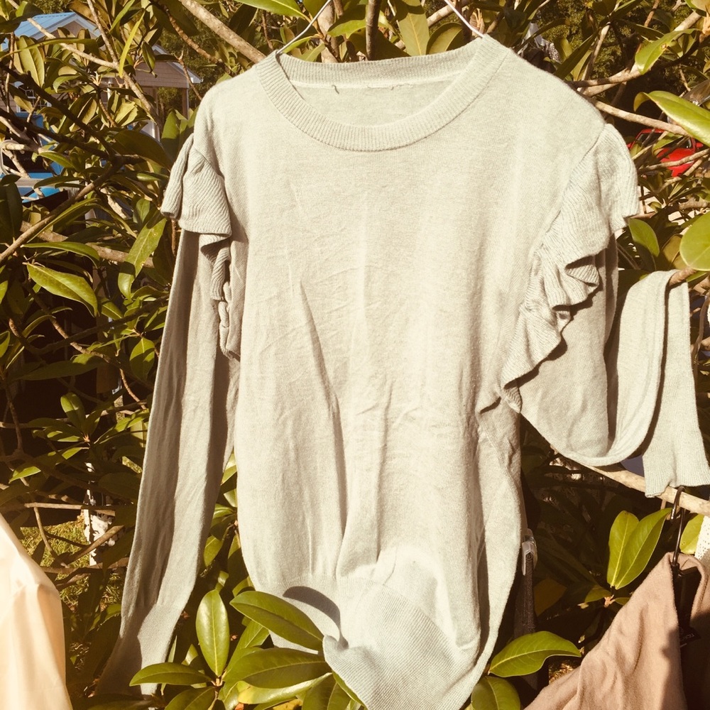 Pistachio Frill Sweater